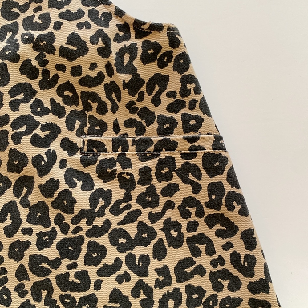 Leopard Print Overall Romper - image 4